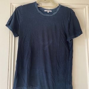 Cotton Citizen Navy Blue Distressed Vintage T